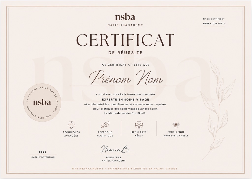 Certificat Nati Beautys Official